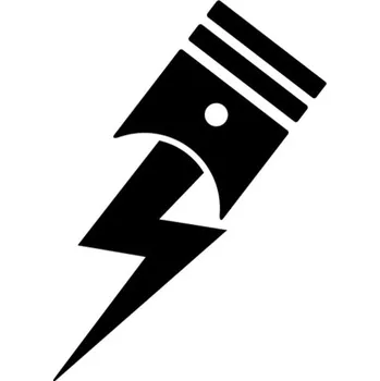 Samolepicí dekorace na vozidlo Samolepka píst na auto a motorku, tuning nálepka (2693)