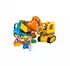 Stavebnice LEGO LEGO Duplo 10812 Pásový bagr a náklaďák