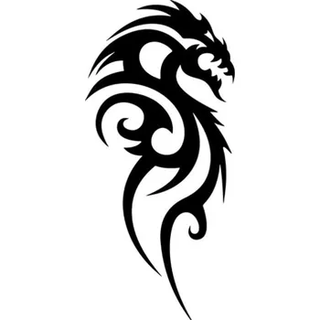 Samolepicí dekorace na vozidlo Samolepka tetovačka drak na auto a motorku, tuning nálepka (2877)