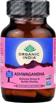 Přírodní produkt Organic India Ašvaganda 60 cps.