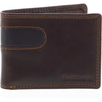 Peněženka Pánská kožená peněženka na karty hnědá - SendiDesign Sinai hnědá