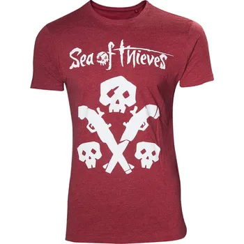 Pánské tričko Sea of Thieves: S lebkou a zbraní - tričko velikost S