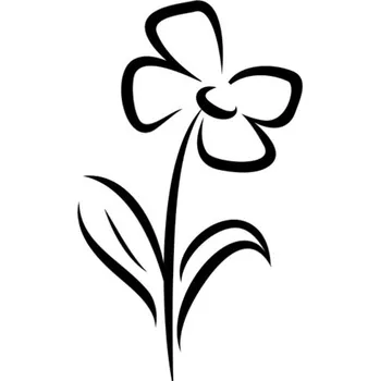 Samolepicí dekorace na vozidlo Samolepka kytka na auto a motorku, tuning nálepka (3536)