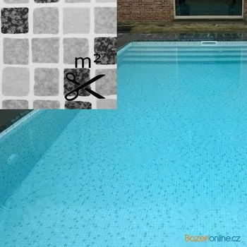 Bazénová folie ELBE šedá mozaika SBG 160 Supra 165 cm - metráž