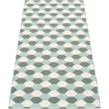 Koberec Vinylový koberec Pappelina DANA Army/Pale Turquoise/Vanilla velikost: 70x160cm