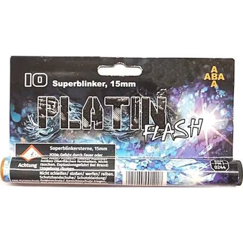 Zábavní pyrotechnika Světelná pyrotechnika - Superblinksterne PLATIN FLASH 15mm 10 ks