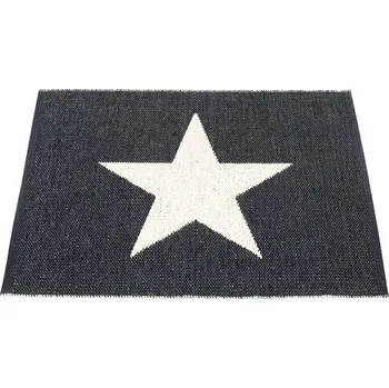 Koberec Vinylový koberec Pappelina VIGGO ONE Black/Vanilla velikost: 70x50cm