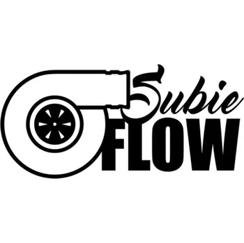 Samolepicí dekorace na vozidlo Samolepka Subie Flow na auto a motorku, tuning nálepka (2743)