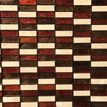 Přírodní mozaika EUROSTONE MARMOR CREMA METALIKA 30 x 30 cm /57283/