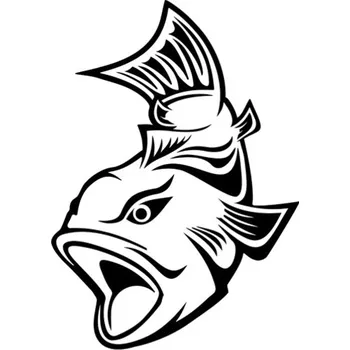 Samolepicí dekorace na vozidlo Samolepka losos na auto a motorku, tuning nálepka (4814)