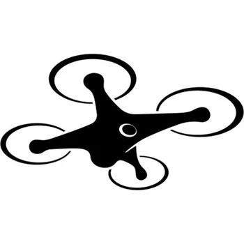 Samolepicí dekorace na vozidlo Samolepka dron kvadrokoptéra na auto a motorku, tuning nálepka (25156)