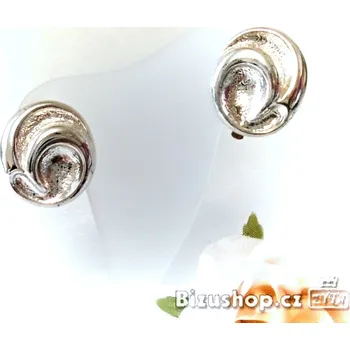 Náušnice Náušnice, Klipsy s vytlačovným vzorem ve stříbrné barvě 5165