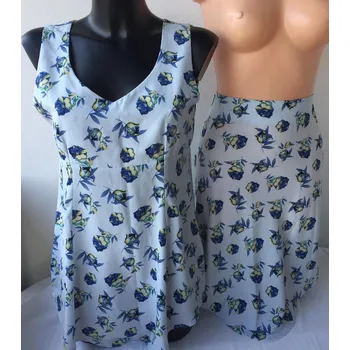 Dámský kostýmek Kostýmkové šaty BAY, Barva Světle modrá, Velikost M 38 , Materiál 100% Polyester