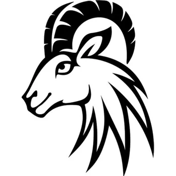 Samolepicí dekorace na vozidlo Samolepka koza na auto a motorku, tuning nálepka (3696)