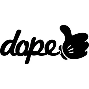 Samolepicí dekorace na vozidlo Samolepka Dope Up na auto a motorku, tuning nálepka (2851)