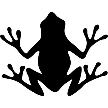 Samolepicí dekorace na vozidlo Samolepka silueta žáby na auto a motorku, tuning nálepka (3761)