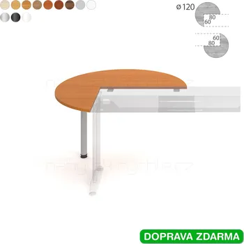 Psací stůl FP 22 P N Hobis Flex - Stůl přídavný pr. 120 kruh
