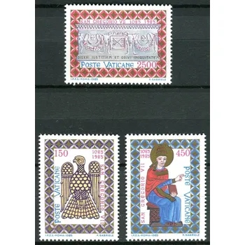 Poštovní známka (1985) MiNr. 873 - 875 ** - Vatikán - 900. výročí úmrtí papeže Gregora VII.