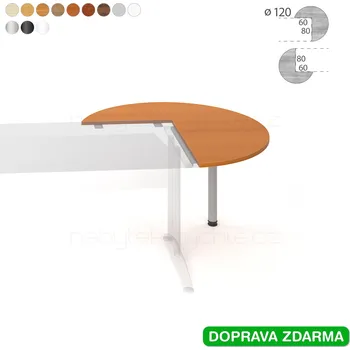 Psací stůl CP 22 P P Hobis Cross - Stůl přídavný pr. 120 kruh