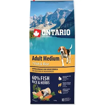 Ontario Adult Medium Fish/Rice Krmivo pro psa Ontario Adult Medium Fish/Rice