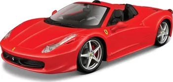 autíčko Bburago Ferrari 458 Spider 1:24 červená