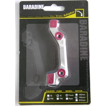 Brzda na kolo Adaptér přední IS-PM na 180mm červený CNC ELOX Baradine