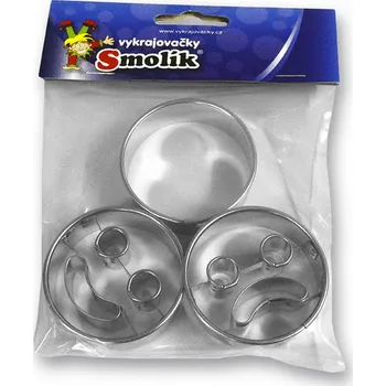 Smolík smajlíci vykrajovací sada 3 ks