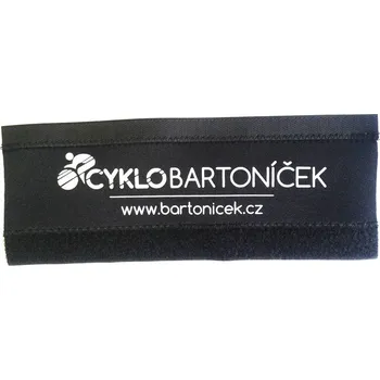 Řetěz na kolo Neopren pod řetěz černý logo Bartoníček