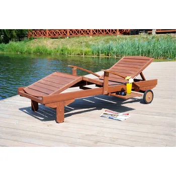 Zahradní lehátko Zahradní dřevěné lehátko MELAS
