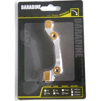 Brzda na kolo Adaptér zadní IS-PM na 160mm zlatý CNC ELOX Baradine