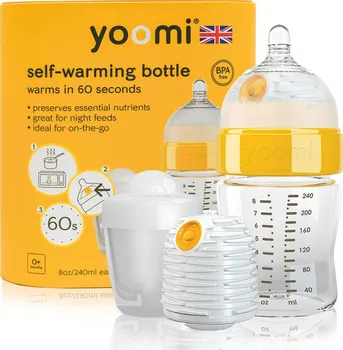 Ohřívač kojenecké lahve Yoomi 8oz Bottle/Warmer/Teat/Pod Y18B1W1P