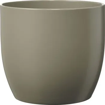 Obal na květináč keramický Basel Fashion keramický Ø 21 cm světle šedý