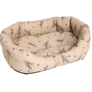 Pelíšek pro kočku Samohýl pelech 8 hran levandule 50 cm béžový