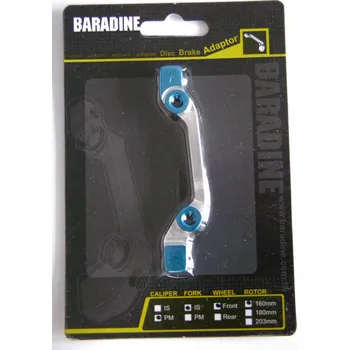 Brzda na kolo Adaptér přední IS-PM na 160mm modrý CNC ELOX Baradine