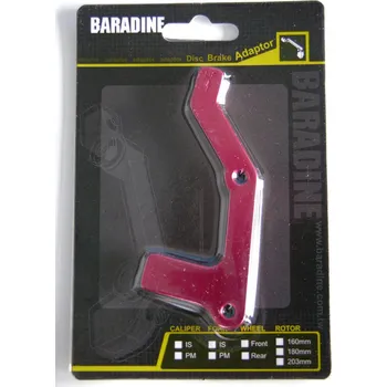 Brzda na kolo Adaptér zadní IS-PM na 203mm červený ELOX Baradine