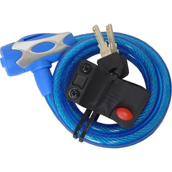 Zámek na kolo Zámek spirála TONYON 12 * 1200 mm TY-555 modrý