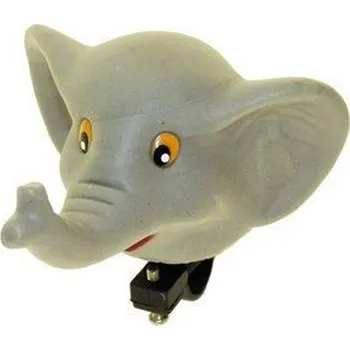 Zvonek na kolo Houkačka gumová SLON šedý