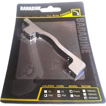 Brzda na kolo Adaptér přední PM-PM na 203mm černý CNC Baradine