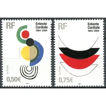 Poštovní známka Post France (2004) MiNr. 3801 - 3802 ** - Francie - 100. výročí založení Cordiale