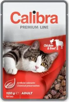 Krmivo pro kočku Calibra Cat Premium Adult Chicken & Beef 100 g