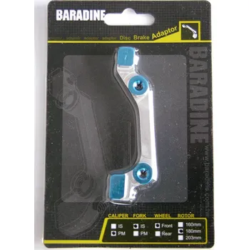 Brzda na kolo Adaptér přední IS-PM na 180mm modrý CNC ELOX Baradine