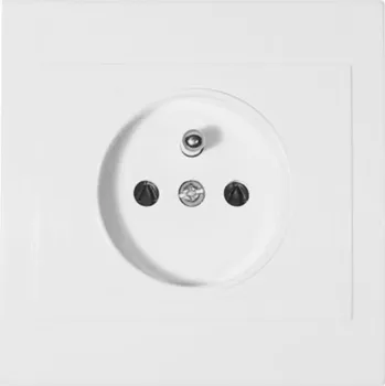 Elektrická zásuvka Tesla Stropkov, a.s. TESLA Praktik ZÁSUVKA bílá