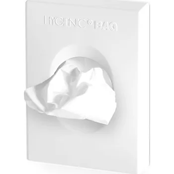 Zásobník na papírové ručníky Bílý plastový zásobník na 30 kusů hygienických sáčků.