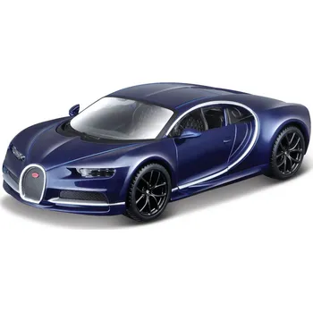 autíčko Bburago Plus Bugatti Chiron 1:32 modrá