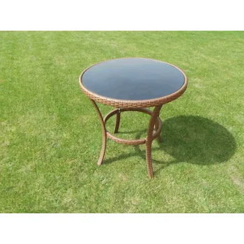 Zahradní stůl Zahradní ratanový stůl, průměr 80cm