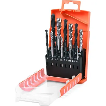 Závitořezný nástroj Sada strojních závitníků D-2 M3-M12 HSS Bučovice