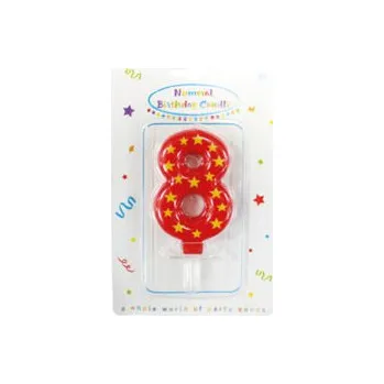 Dortová svíčka Svíčka na dort č. 8, barevná