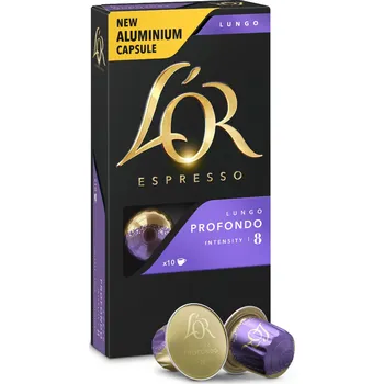 L'OR L´OR Lungo Profondo Intenzita 8 - 10 hliníkových kapslí kompatibilních s kávovary Nespresso®*