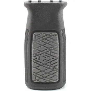 Airsoft Big Dragon Odlehčená vertikální rukojeť M-LOK s gumou - černá