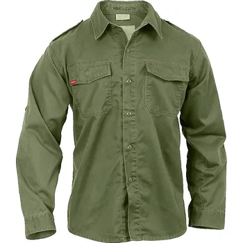 Pánská košile ROTHCO® Košile ROTHCO® VINTAGE FATIGUE dlouhý rukáv oliva